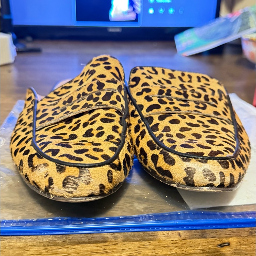 J. Crew Animal Print Women's Mules - Picture 2 of 10